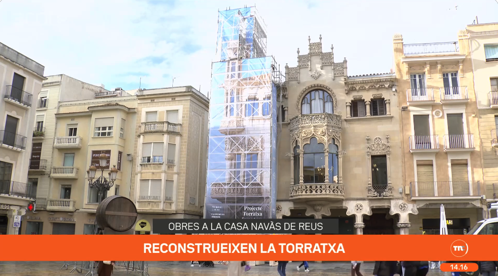 reconstrucción torreón Casa Navàs