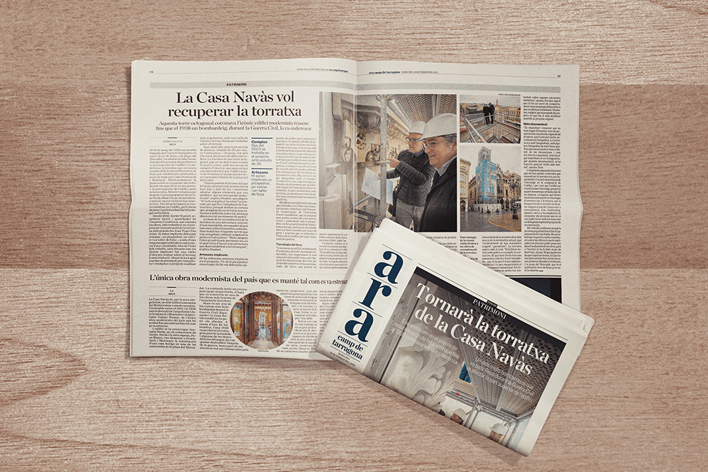 reconstrucción torre Casa Navàs